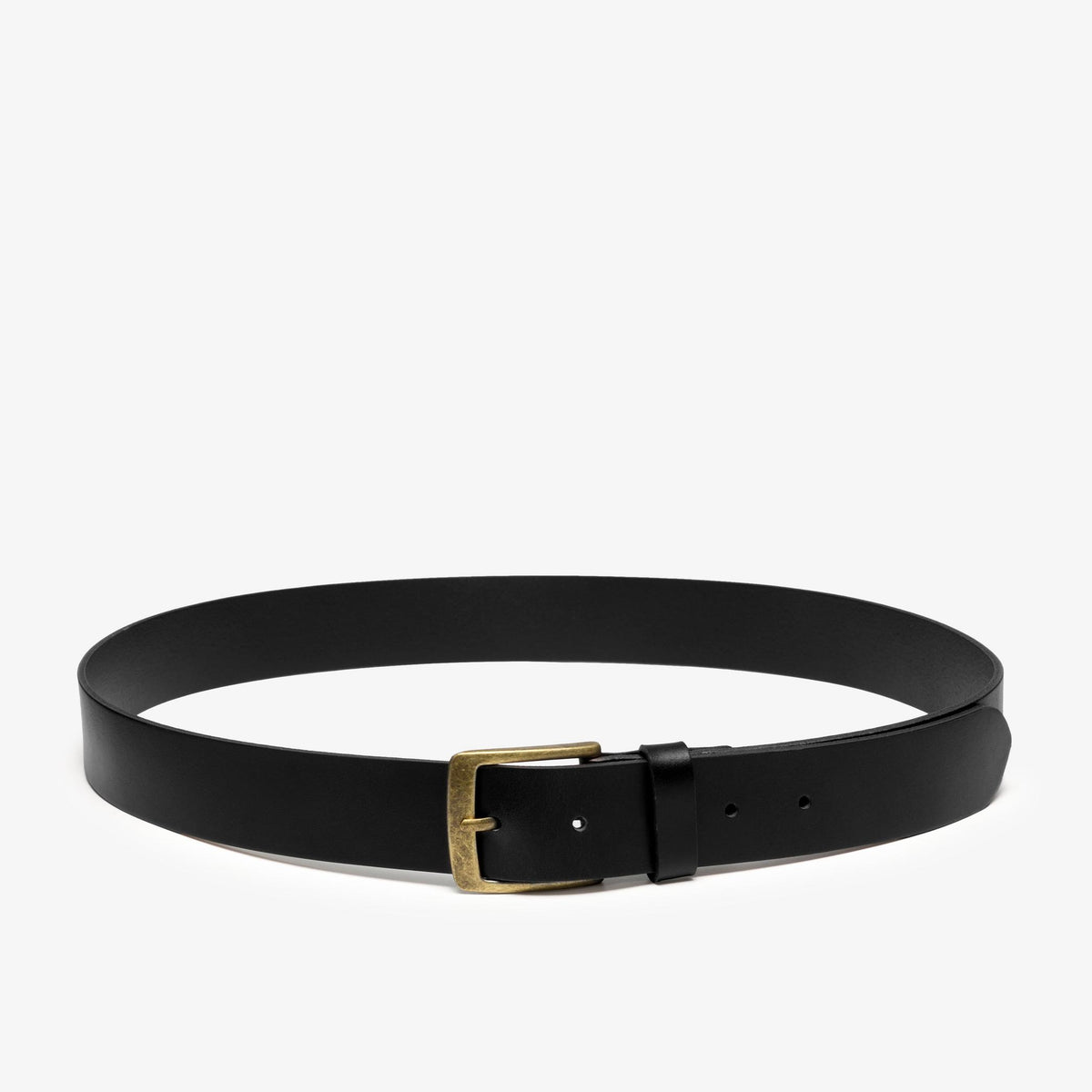 Grain Leather Belt Black - US 0123