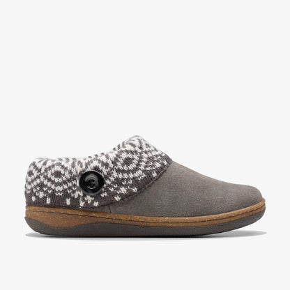 Willowdean Sweater Slippers Dark Grey - US 0336