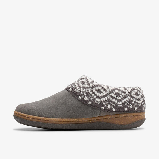 Willowdean Sweater Slippers Dark Grey - US 0336