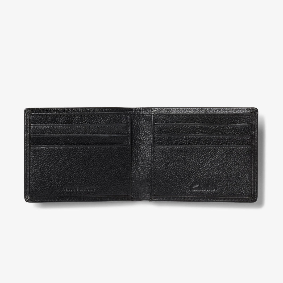 Pebbled Leather Slimfold Wallet Black - US 1988