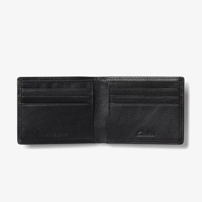 Pebbled Leather Slimfold Wallet Black - US 1988