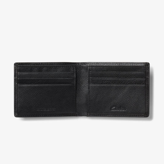 Pebbled Leather Slimfold Wallet Black - US 1988