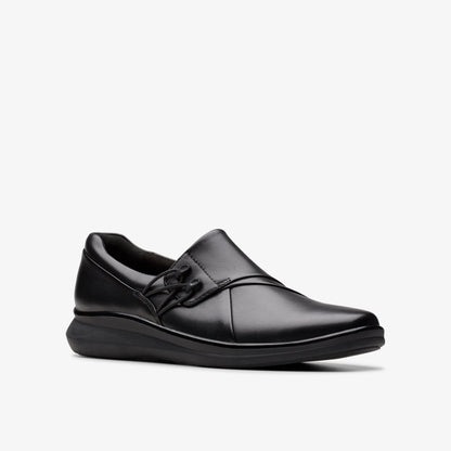 Lynell Slip Black Leather - US 9151