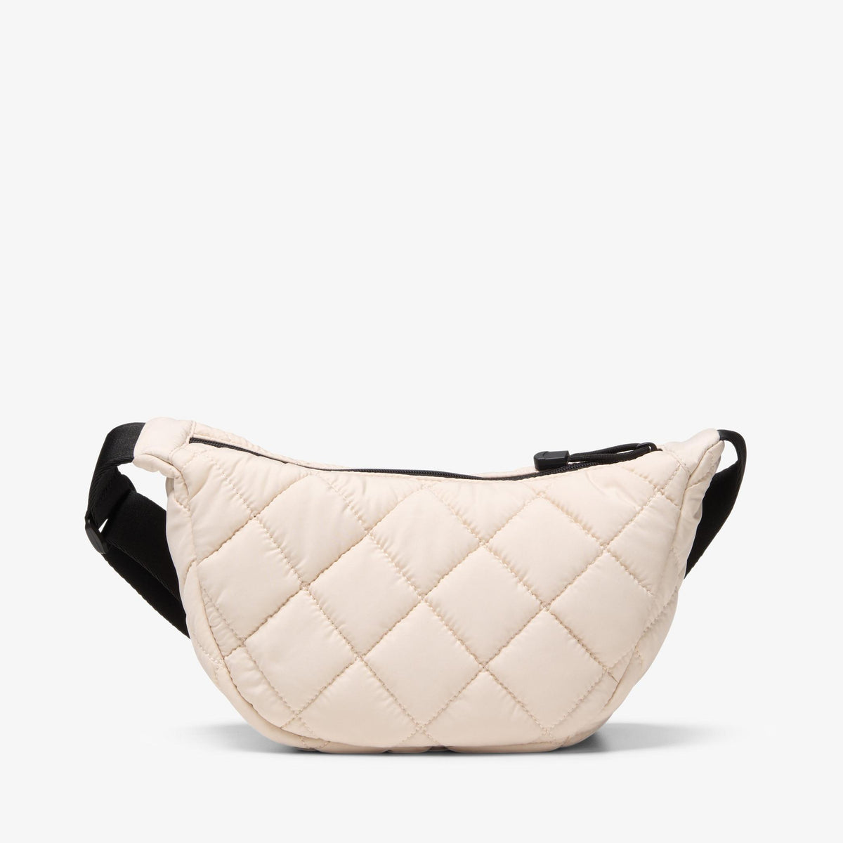Quilted Trail Strap Crossbody Bag Cream - US 0990