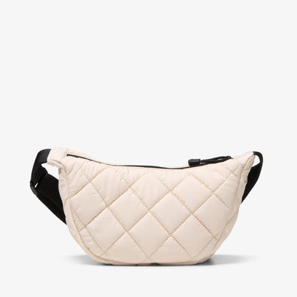 Quilted Trail Strap Crossbody Bag Cream - US 0990