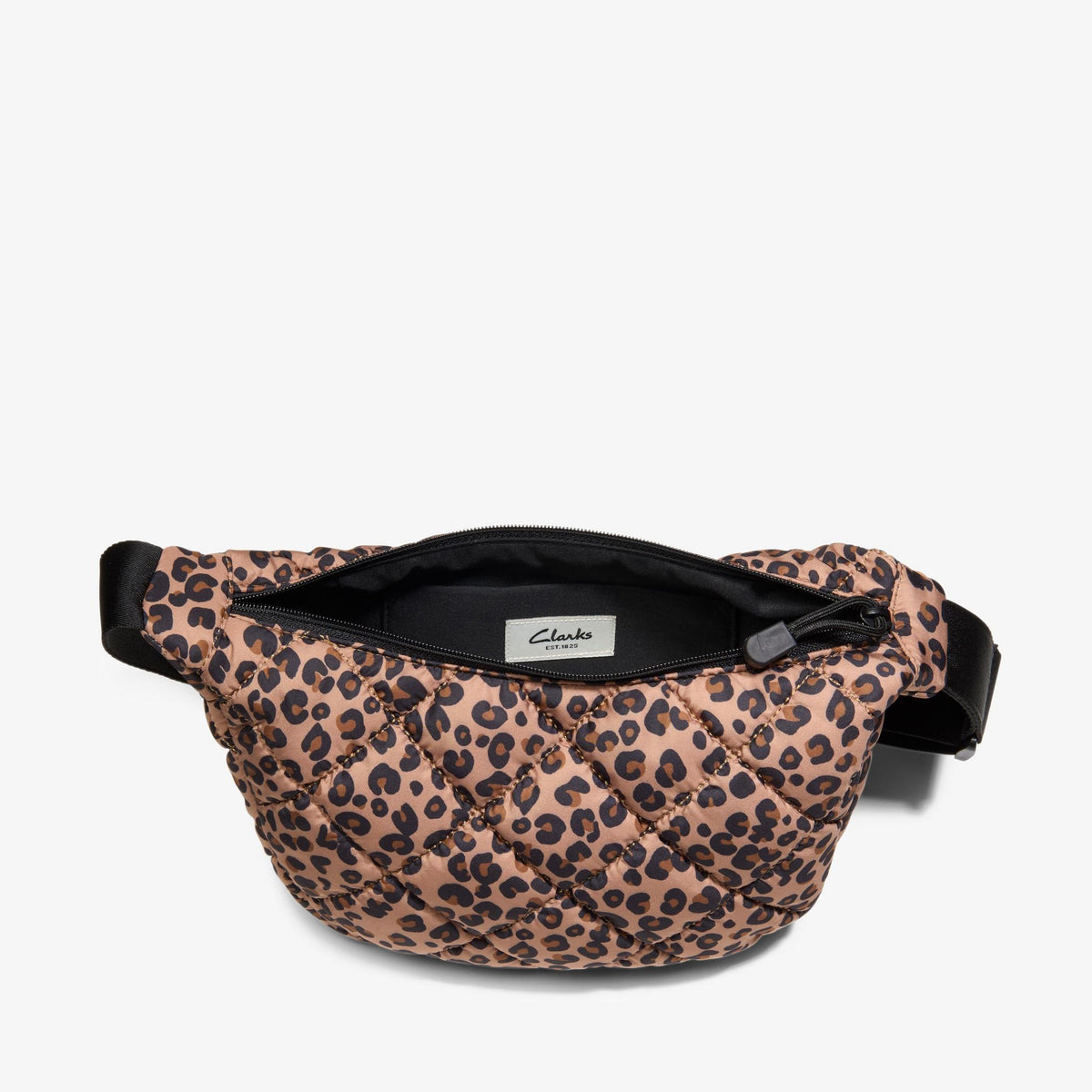 Quilted Trail Strap Crossbody Bag Leopard Print - US 8443