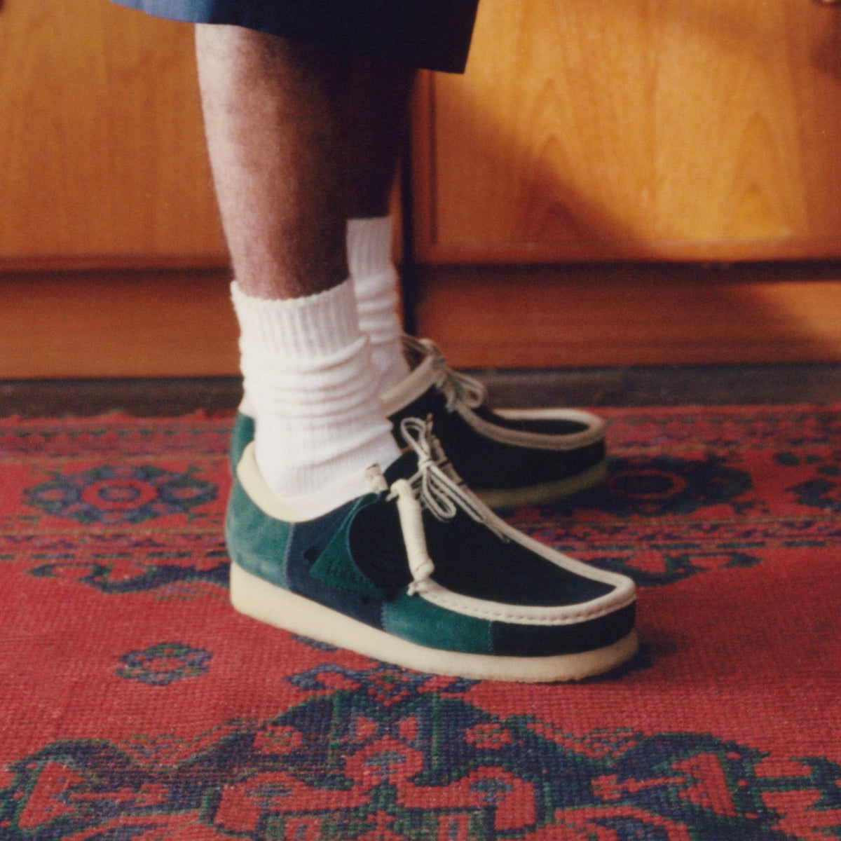 Wallabee Blue/Green Stripe - US 9278