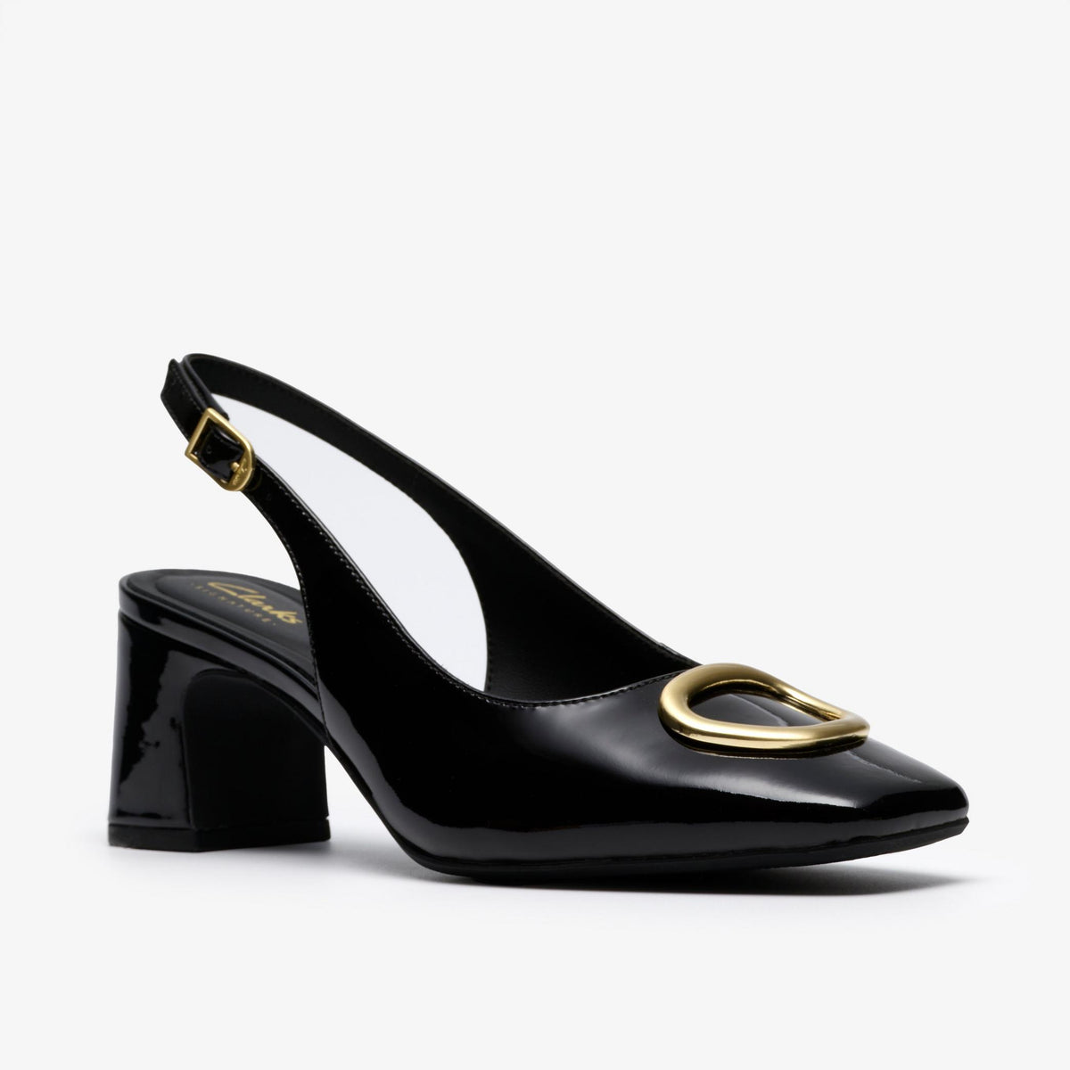 Fernie Sling Black Patent Leather - US 3333