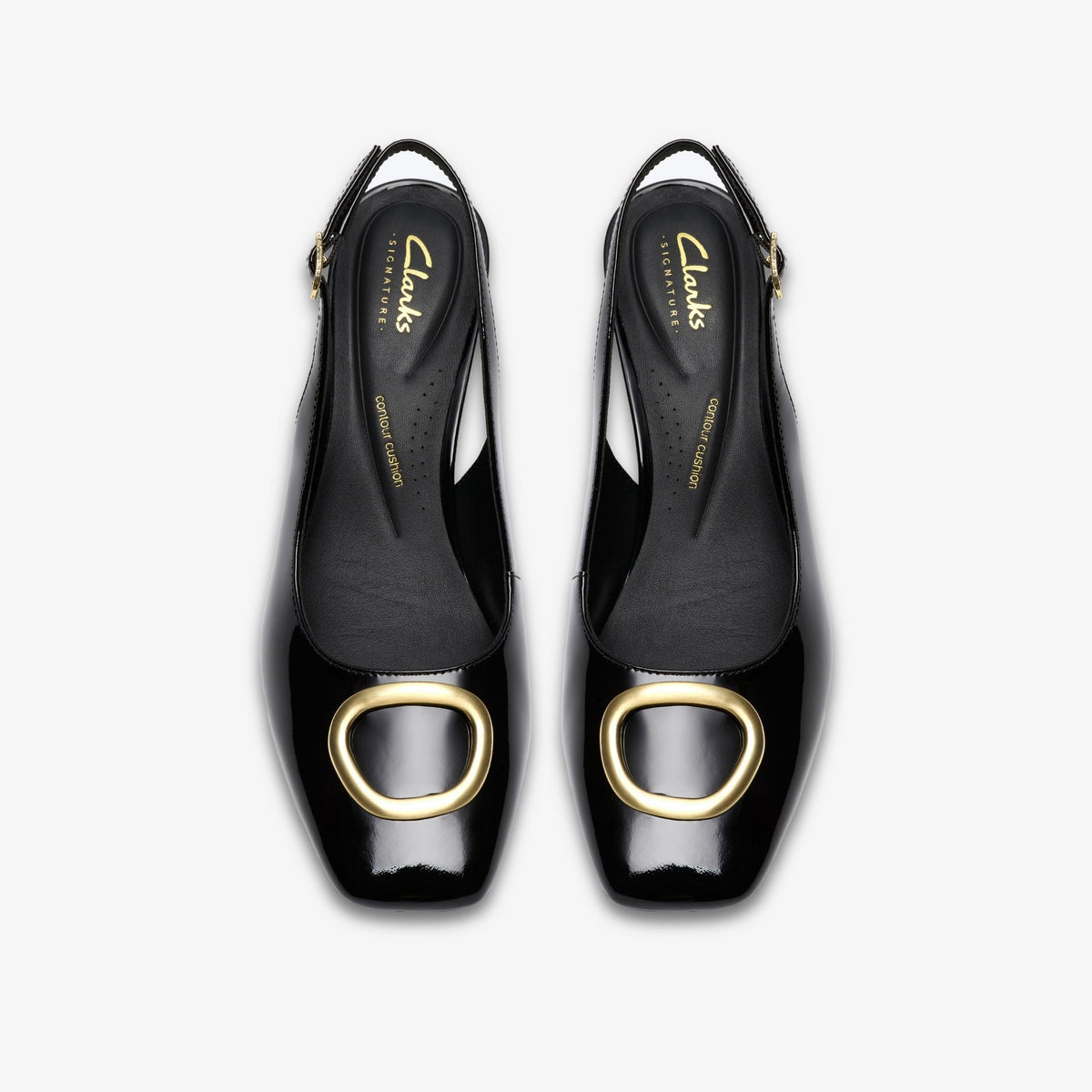 Fernie Sling Black Patent Leather - US 3333