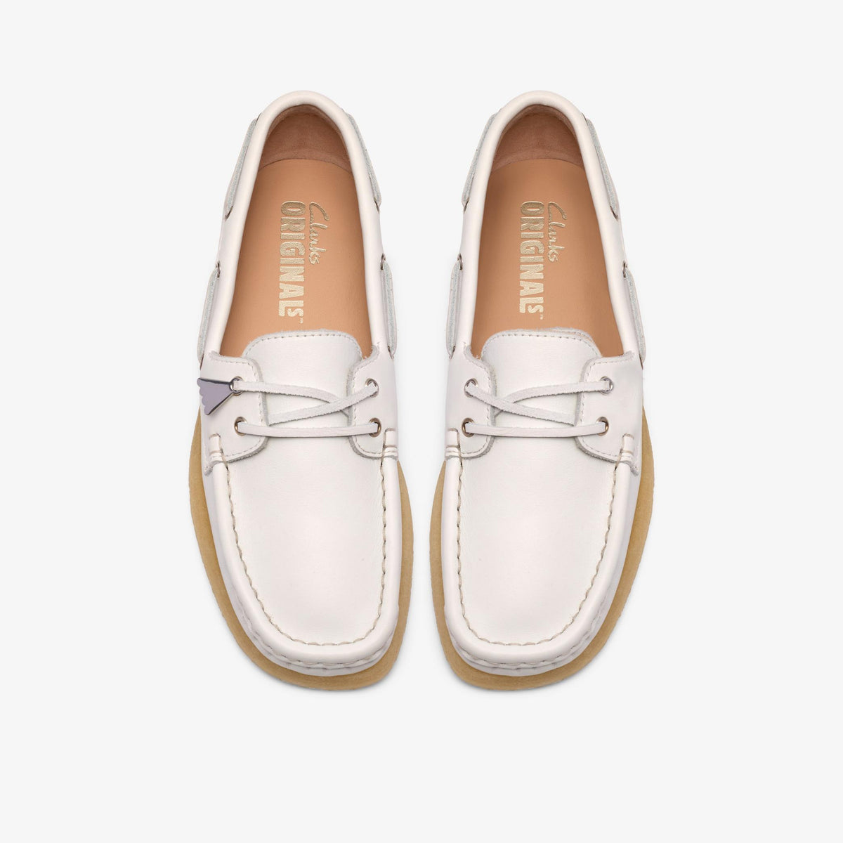 Godney Boat White Grain Leather - US 7403