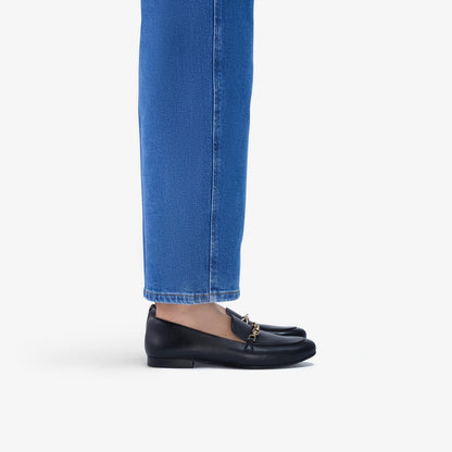 Tamna Iris Black Leather - US 9373