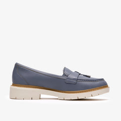 Denim Blue Leather