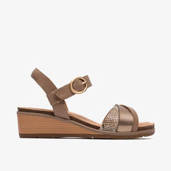 Taupe Combination Leather