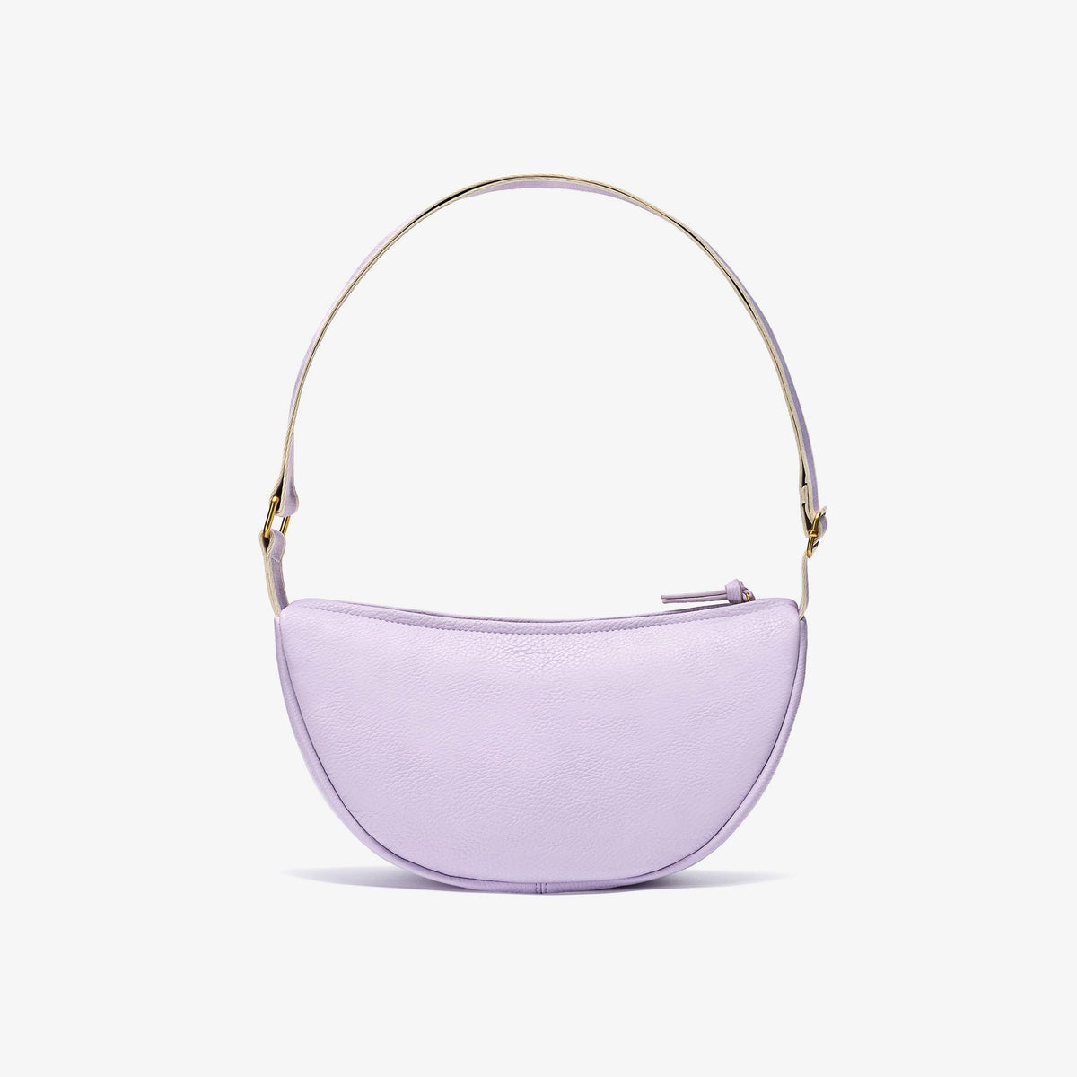 Leather Crescent Crossbody Bag Lilac - US 2892