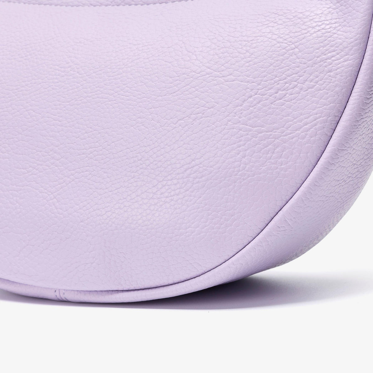 Leather Crescent Crossbody Bag Lilac - US 2892