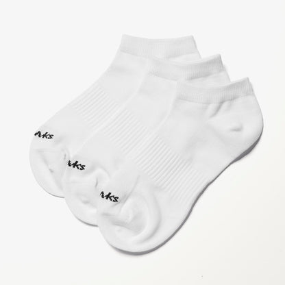 3 Pack Sport Ankle Socks White - US 3205