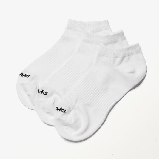 3 Pack Sport Ankle Socks White - US 3205