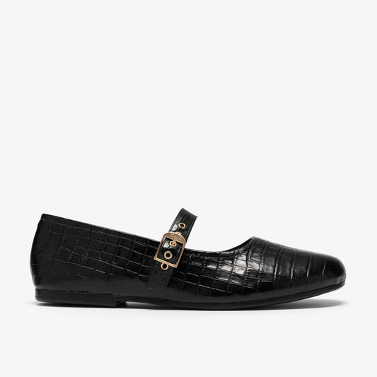 Livia Jane Dark Brown Crocodile - US 4943