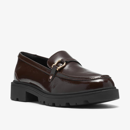 Code Step Dark Brown Patent - US 5873