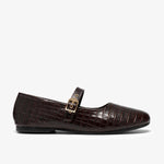 Livia Jane Dark Brown Crocodile - US 4943