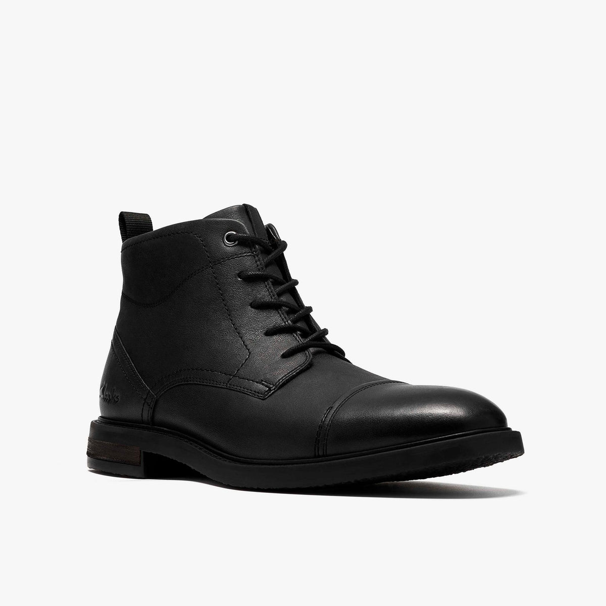 Jaxen Cap Boot Black Leather - US 6659