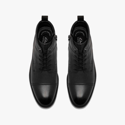 Jaxen Cap Boot Black Leather - US 6659