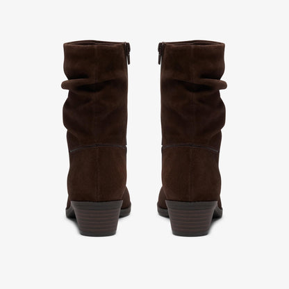 Danyelle Ruby Dark Brown Suede - US 5028