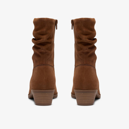 Danyelle Ruby Dark Tan Suede - US 3880