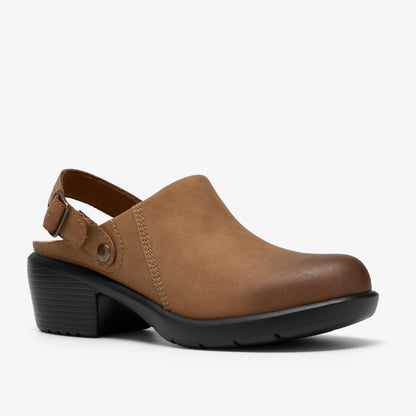 Kynnzie Mule Dark Tan Leather - US 4589